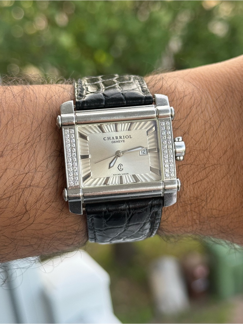 Charriol Actor Steel diamond Bezel 34mm Watch Quartz movement
